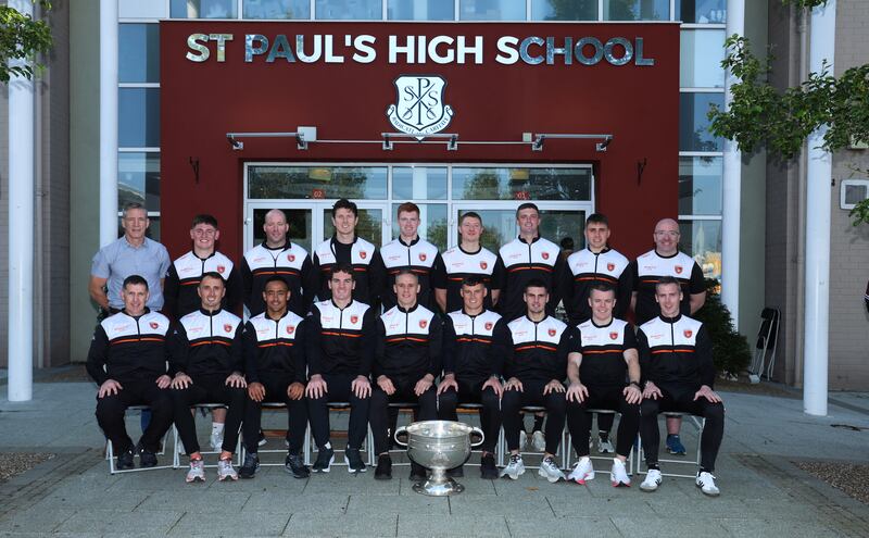 14 of the Armagh Sam Maguire-winning panel and three of their coaches are past pupils of St Paul's High School, Bessbrook. Picture Noel Moan.