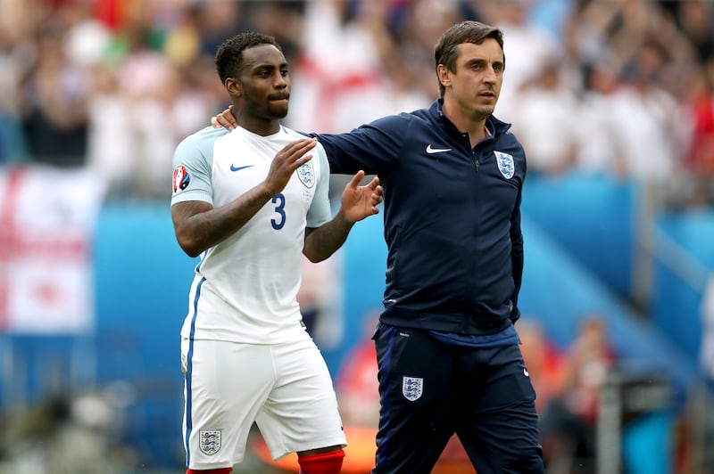 Former England coach Gary Neville (right) would have chosen Eddie Howe or Graham Potter