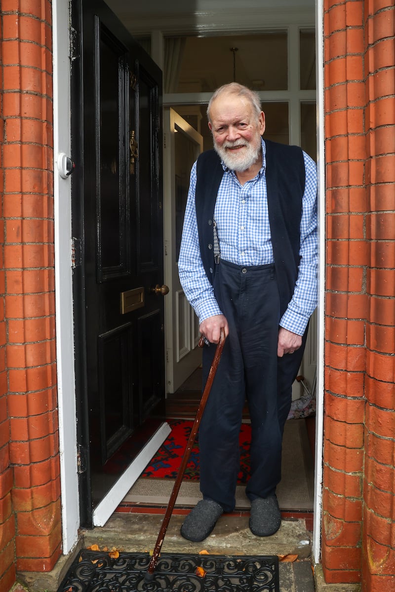 Writer Michael Longley pictured at home in South Belfast. PICTURE: MAL MCCANN