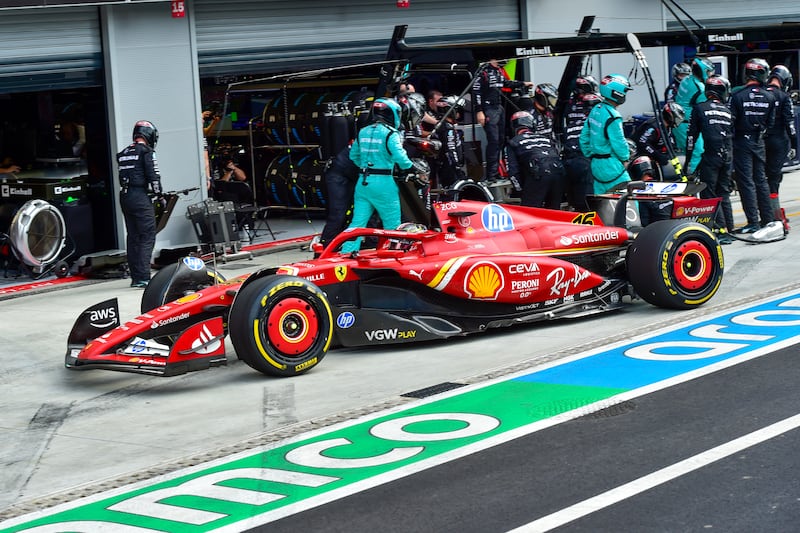 Charles Leclerc pitted just once at Monza (AP)