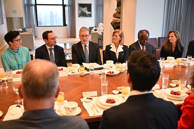 Prime Minister Sir Keir Starmer held a breakfast meeting with US investors while he was in New York