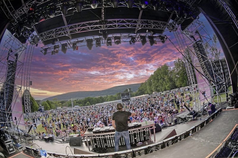 Around 10,000 young people attended a Feile an Phobail dance night at the Falls Park on Monday night 