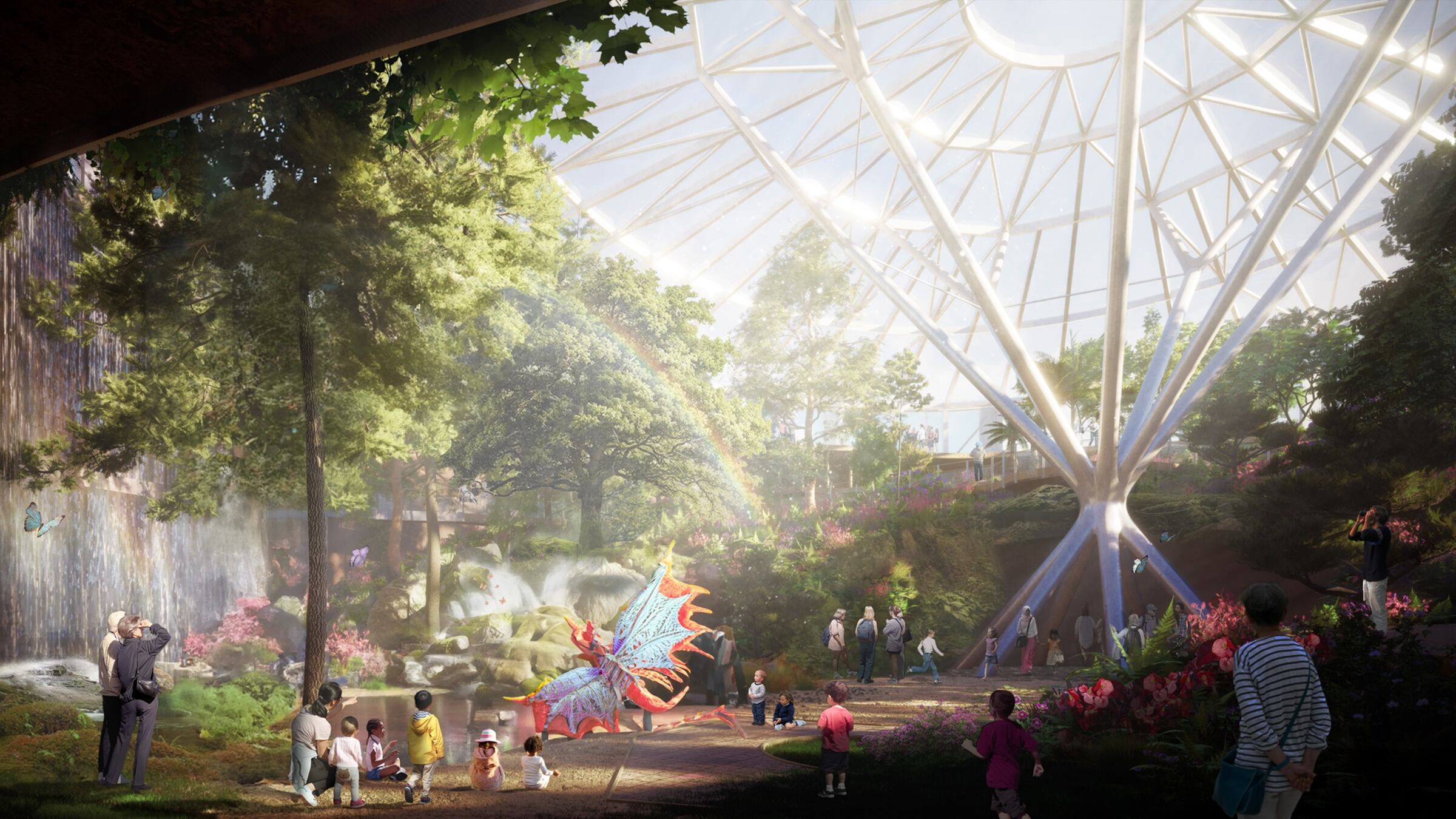 An artist’s impression of the new Eden Project Dundee