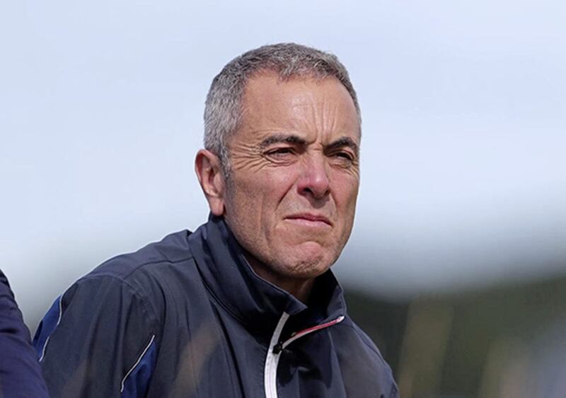 Actor James Nesbitt at the 2019 Open in Portrush. The site of his new hotel project sits next to two Belfast golf courses. 