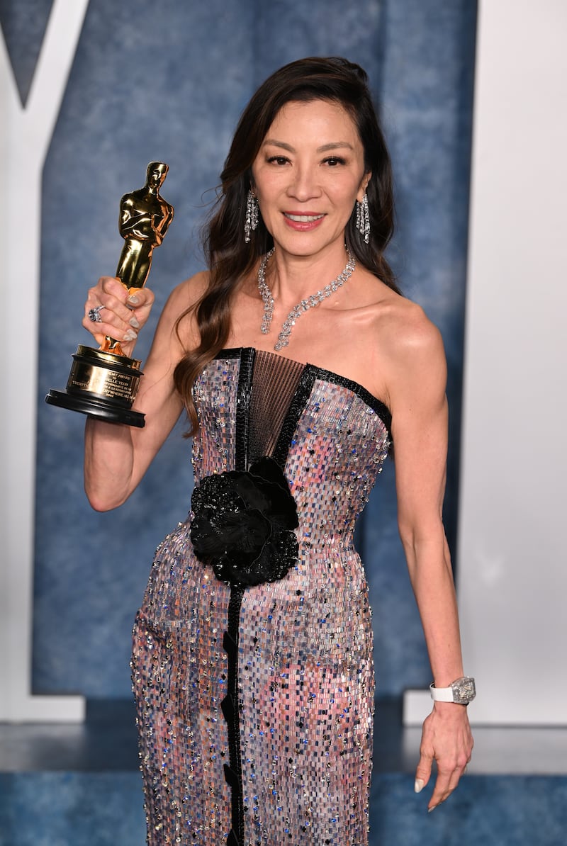 Michelle Yeoh, winner of the Oscar for lead actress in 2023