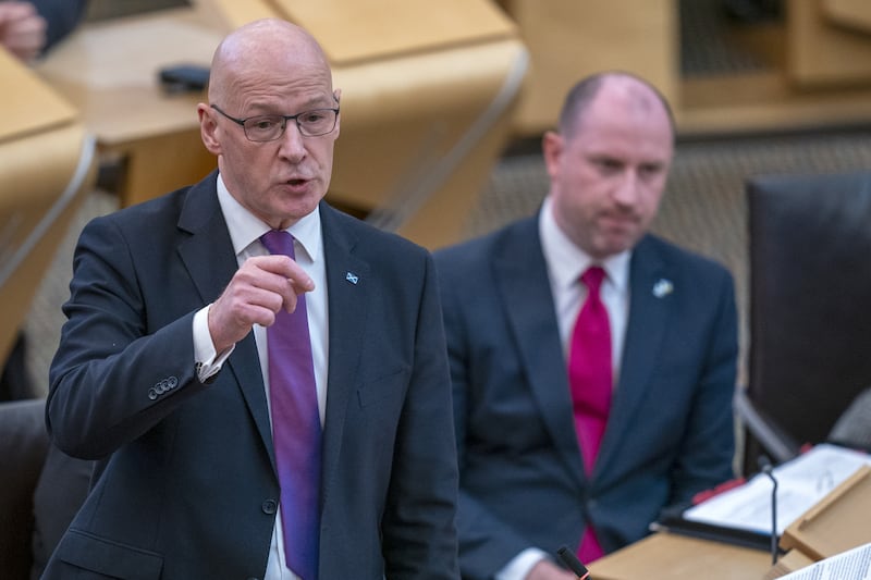 John Swinney spoke on the school strikes at First Minister’s Questions