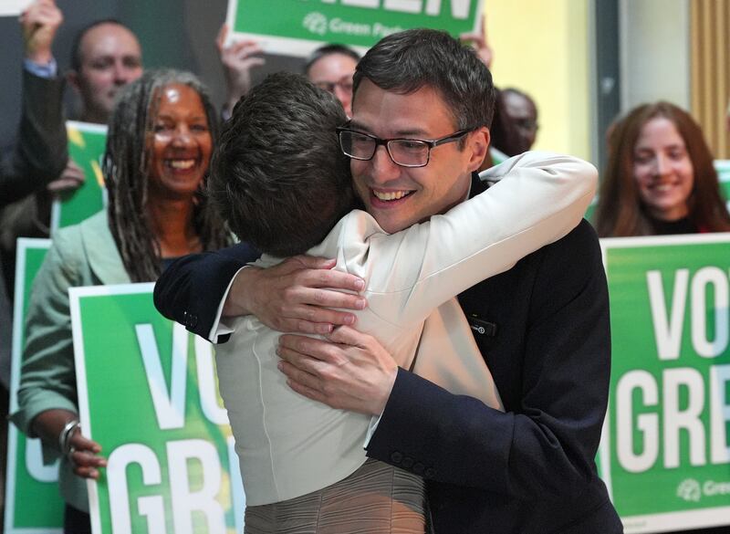 Green Party co-leaders Carla Denyer and Adrian Ramsay