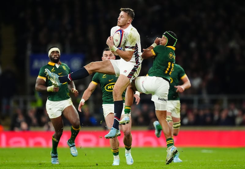 Freddie Steward was restored at full-back for England’s game against South Africa