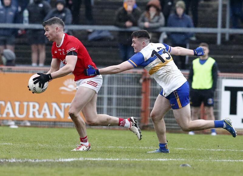 Richie Donnelly was a driving force for Trillick throughout Sunday's Tyrone final win over defending champions Errigal Ciaran