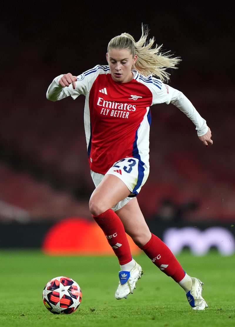 Alessia Russo scored twice for Arsenal