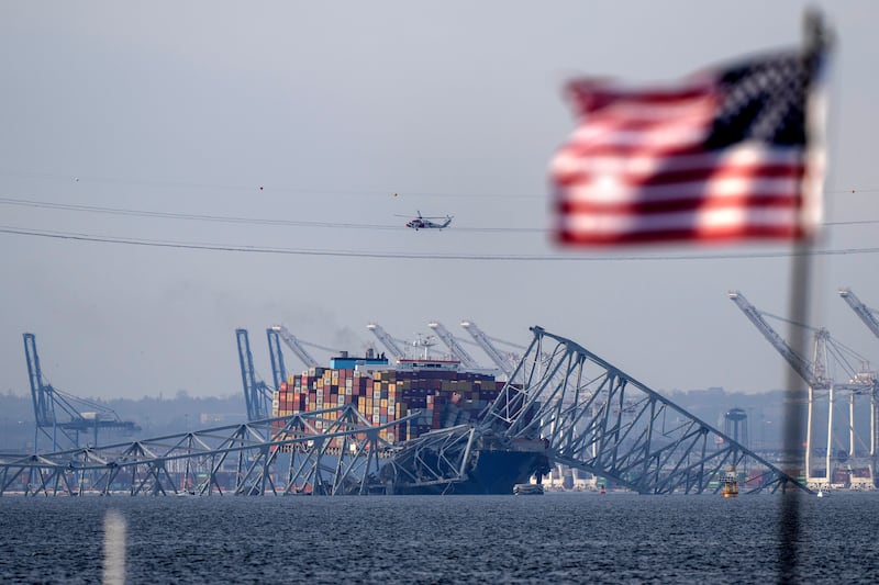 Two people were rescued from the water (AP)