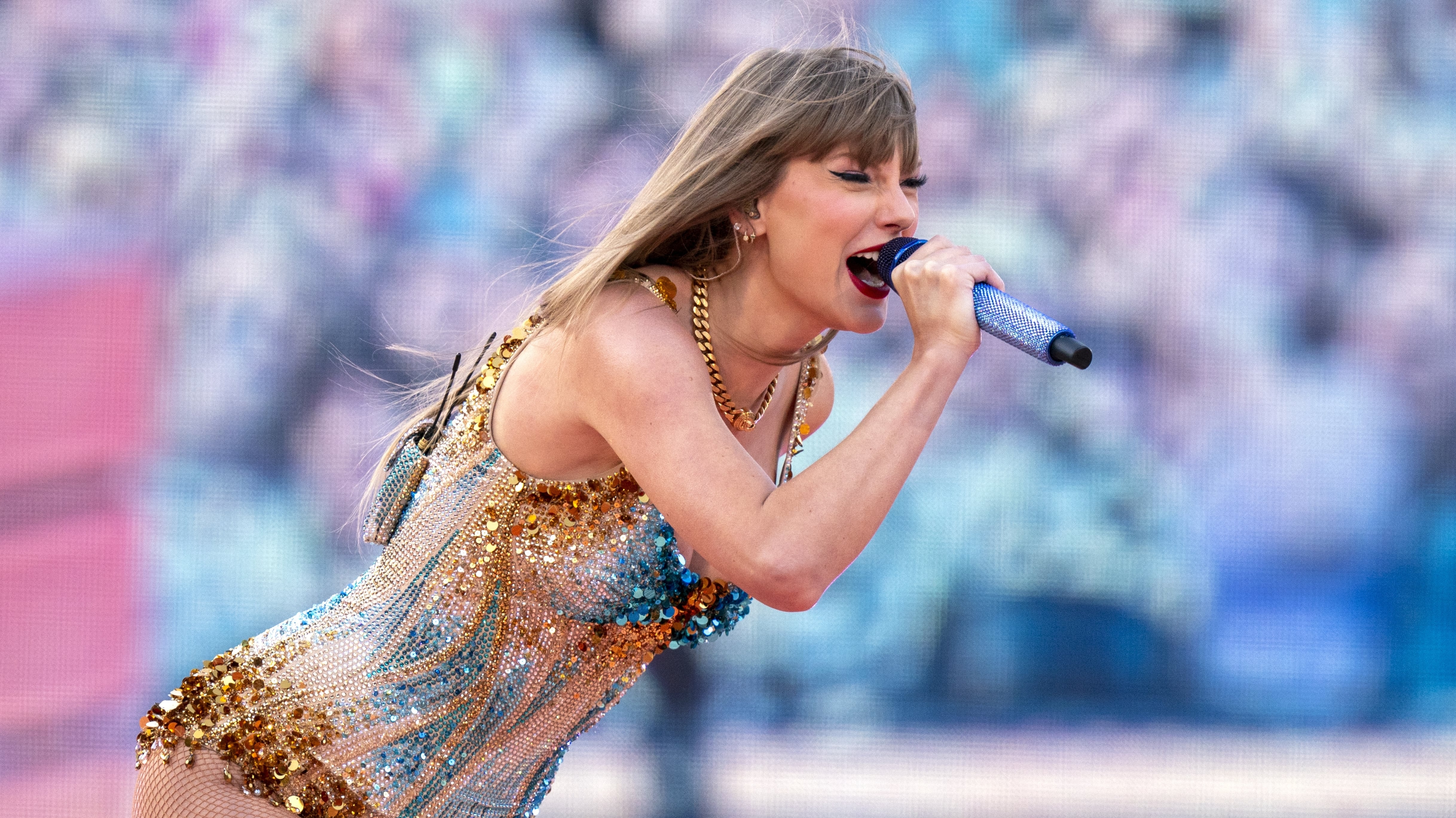 Taylor Swift has celebrated the 100th show of her Eras tour in Liverpool