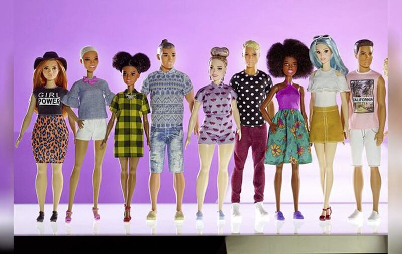 Here&#39;s Man Bun Ken and all his friends. Picture from Barbie on Twitter 