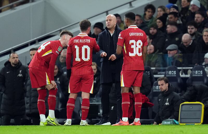 Liverpool lost 1-0 in the first leg at Tottenham Hotspur Stadium on January 8