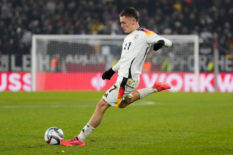 Florian Wirtz scored a brilliant free kick for Germany (Michael Probst/AP)