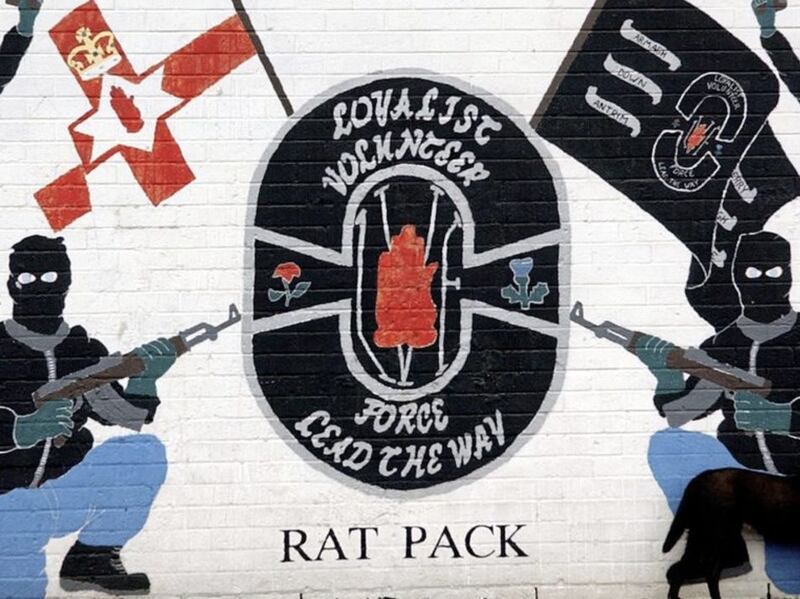 A Loyalist Volunteer Force (LVF) mural
