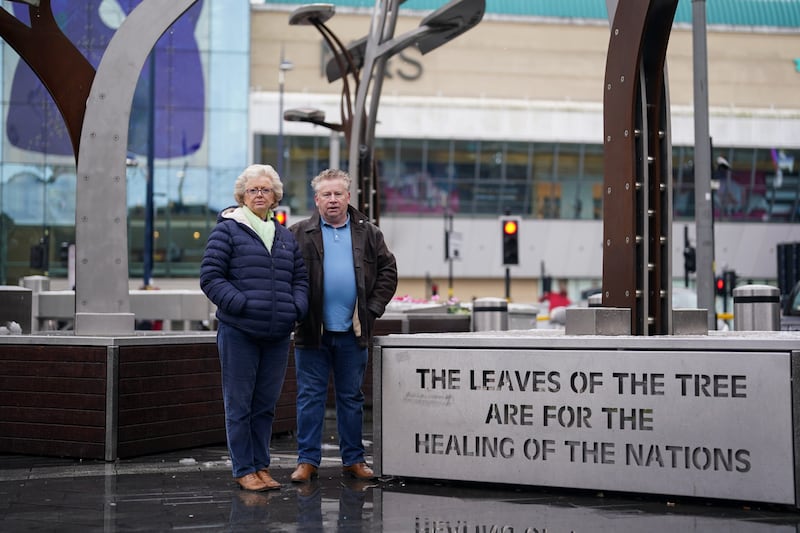 Campaigners Julie and Brian Hambleton, whose sister Maxine died in the bombings