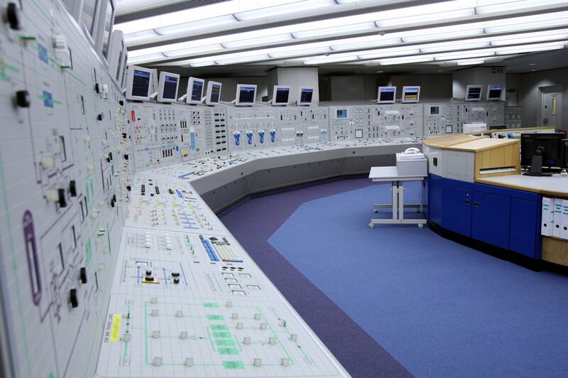 The control room at Sizewell B Nuclear Power Station