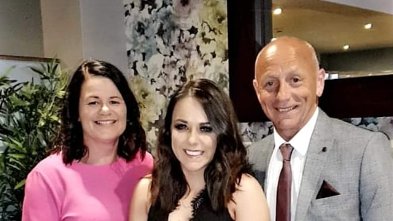 Cystic Fibrosis campaigner Liam McHugh has raised hundreds of thousands of pounds for those affected by the condition. Pictured with wife Eleanor and daughter Rachel