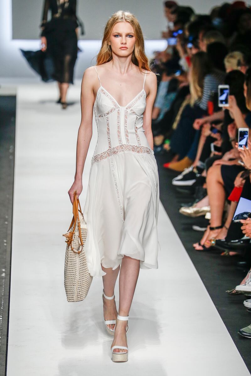 Flowing white frills pervaded the runways at Milan Fashion Week Spring/Summer