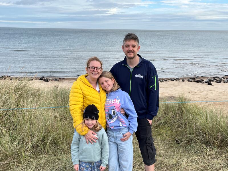 Ella Pickover and family seal spotting at Horsey Gap