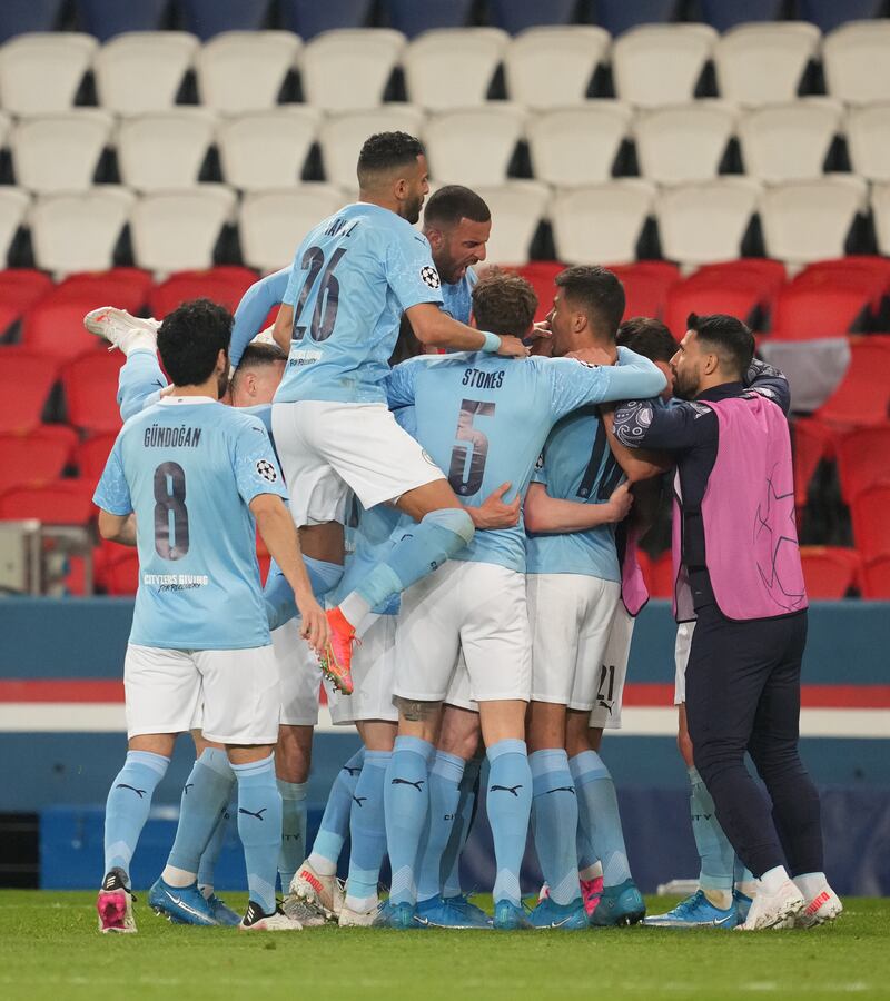 City claimed a memorable win at the Parc des Princes