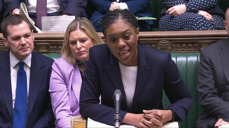 Conservative Party leader Kemi Badenoch speaking during Prime Minister’s Questions (House of Commons/UK Parliament)