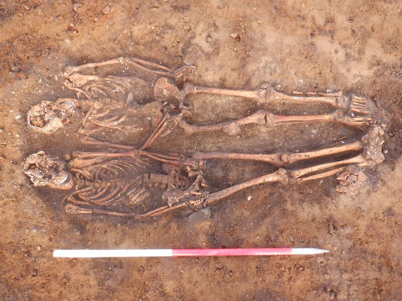 Full skeletons of 120 people were found on the site in Carrickfergus