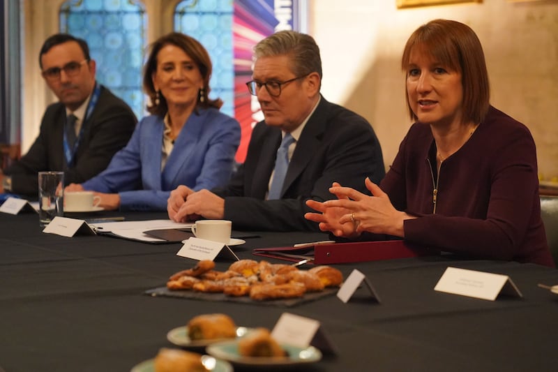 Chancellor Rachel Reeves joined Prime Minister Sir Keir Starmer for meetings with major businesses on Monday as the Government sought to attract more investment into the UK