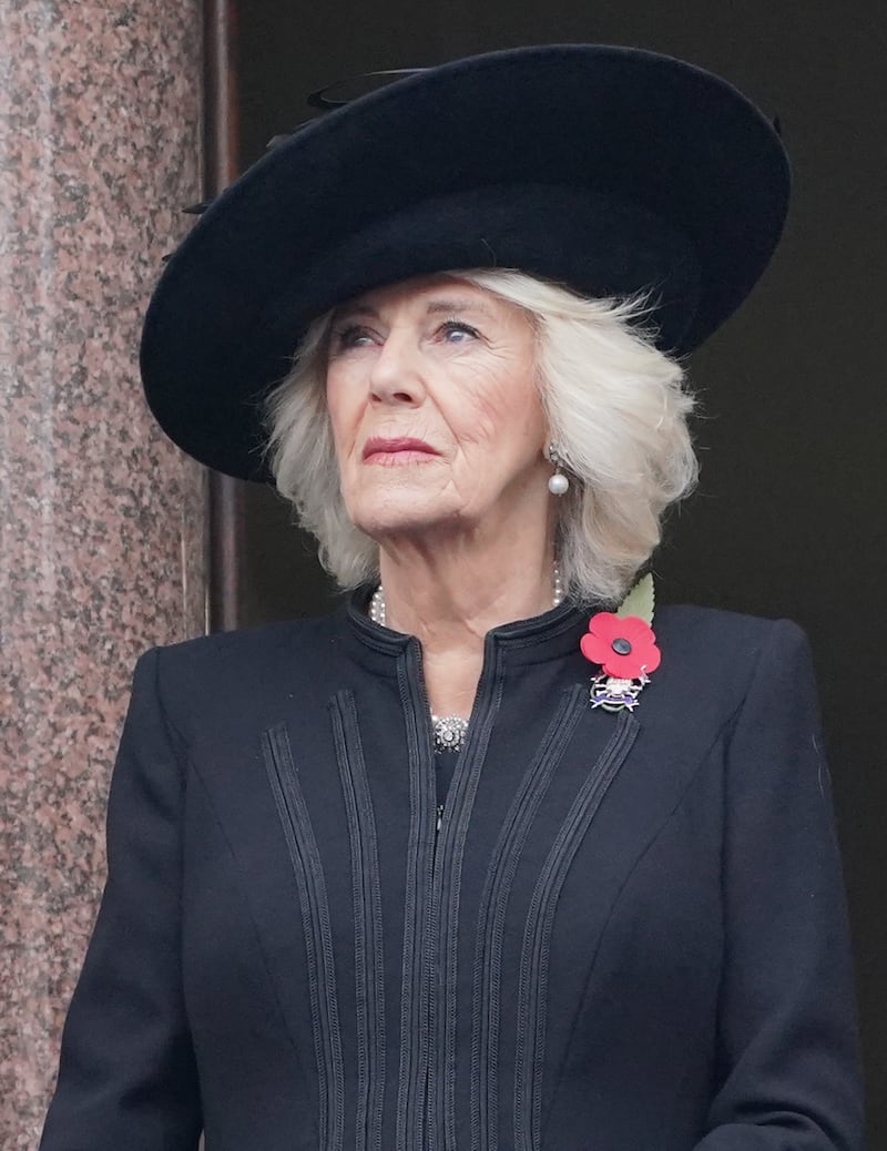 The Queen at last year’s Remembrance Sunday service