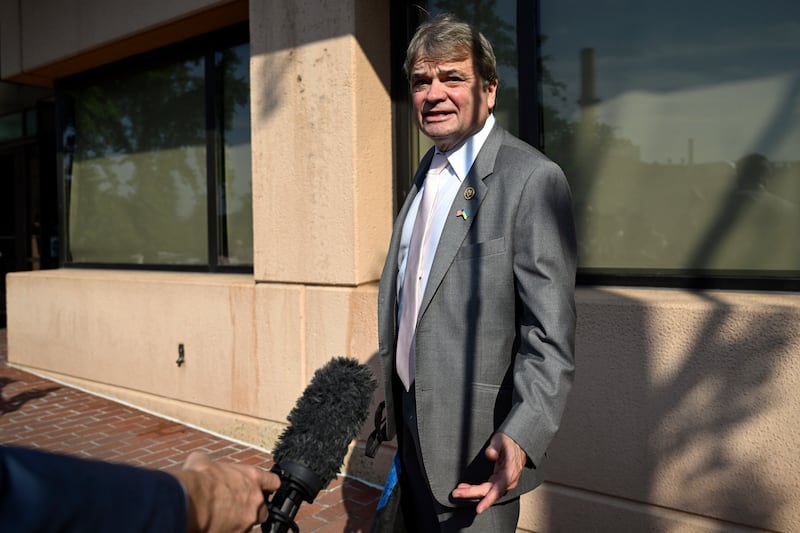 Democrat Mike Quigley said Mr Biden should step down because ‘he can’t win’