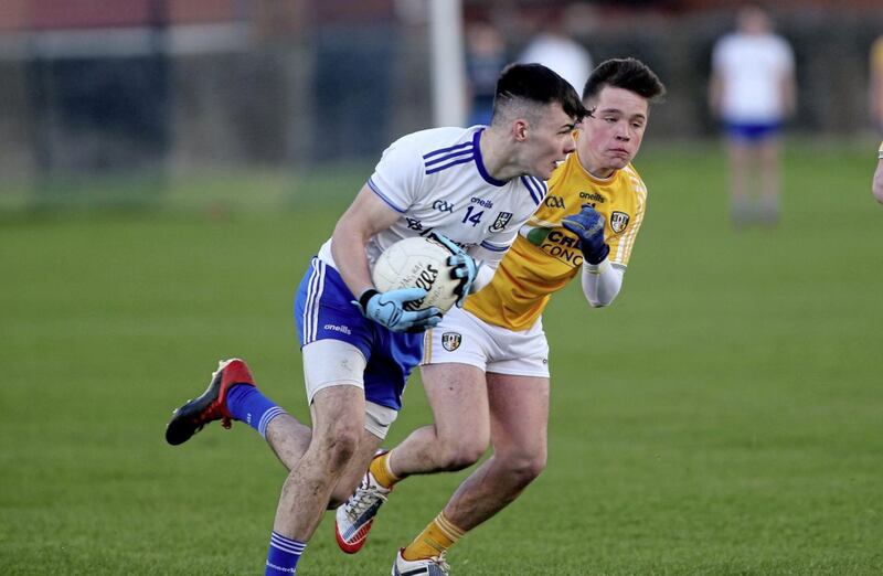 Jason Irwin is one of the stars who have progressed to U20 level from Monaghan&#39;s successful U17 sides. Picture Seamus Loughran 