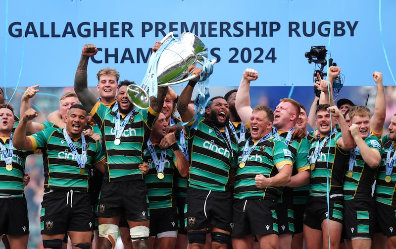 Northampton won their first Premiership title for 10 years after beating Bath at Twickenham