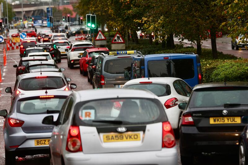 Traffic in Belfast. PICTURE: MAL MCCANN