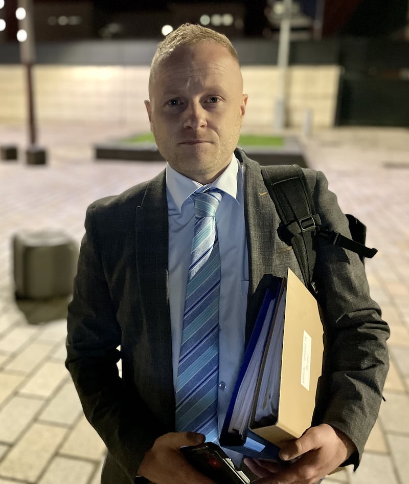 Jamie Bryson failed to secure leave for a judicial review into the democratic consent process after a late night court ruling on Monday .