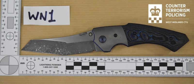 The ‘specialist’ knife used by Callum Parslow