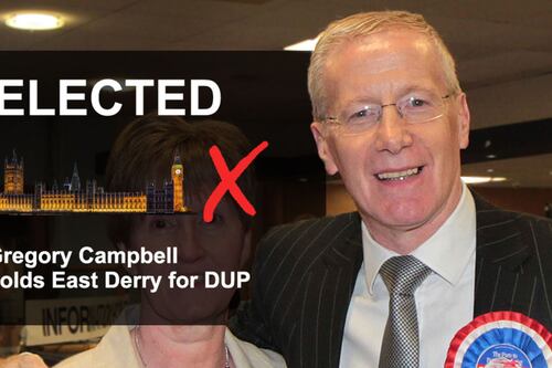 Constituency Profile: Gregory Campbell easily retains seat in East Derry 