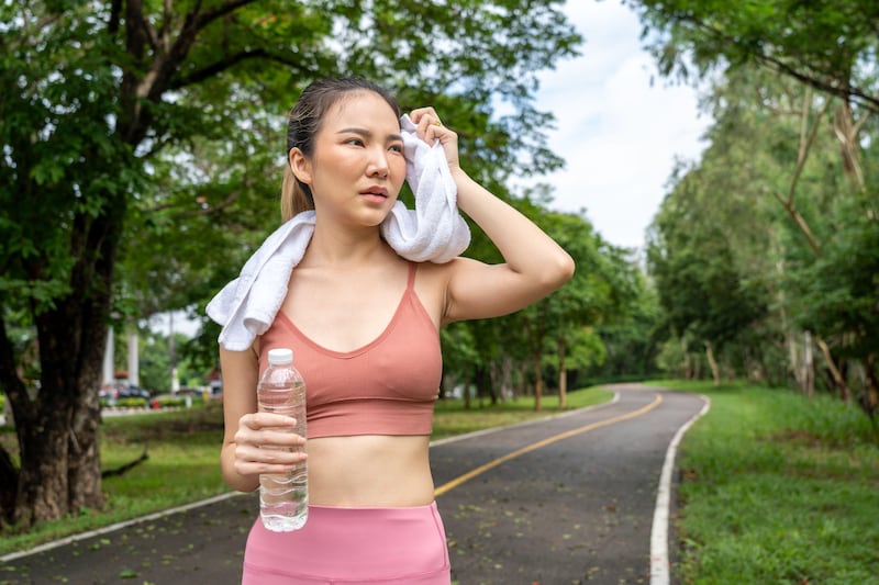 Excess sweating can clog your pores further and create inflammation