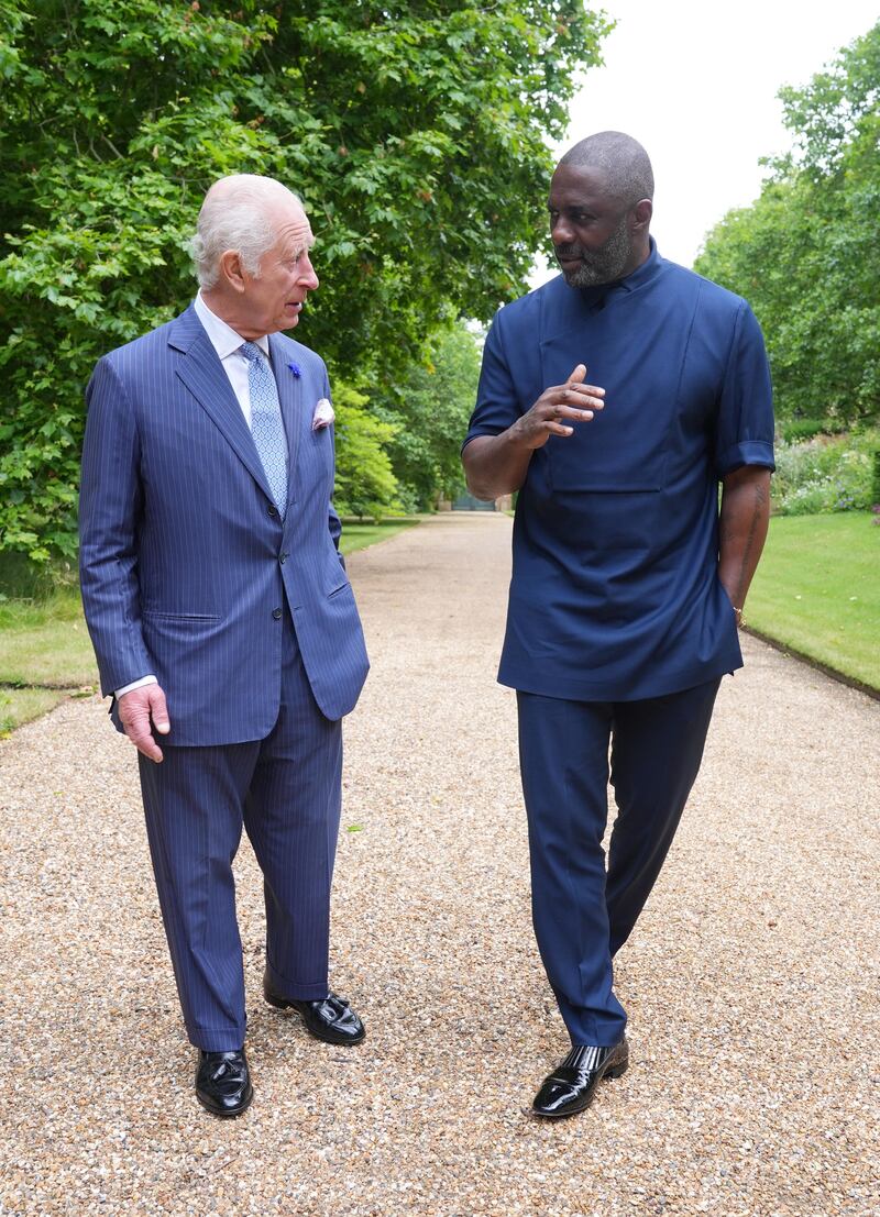 The King and Idris Elba discuss youth opportunity