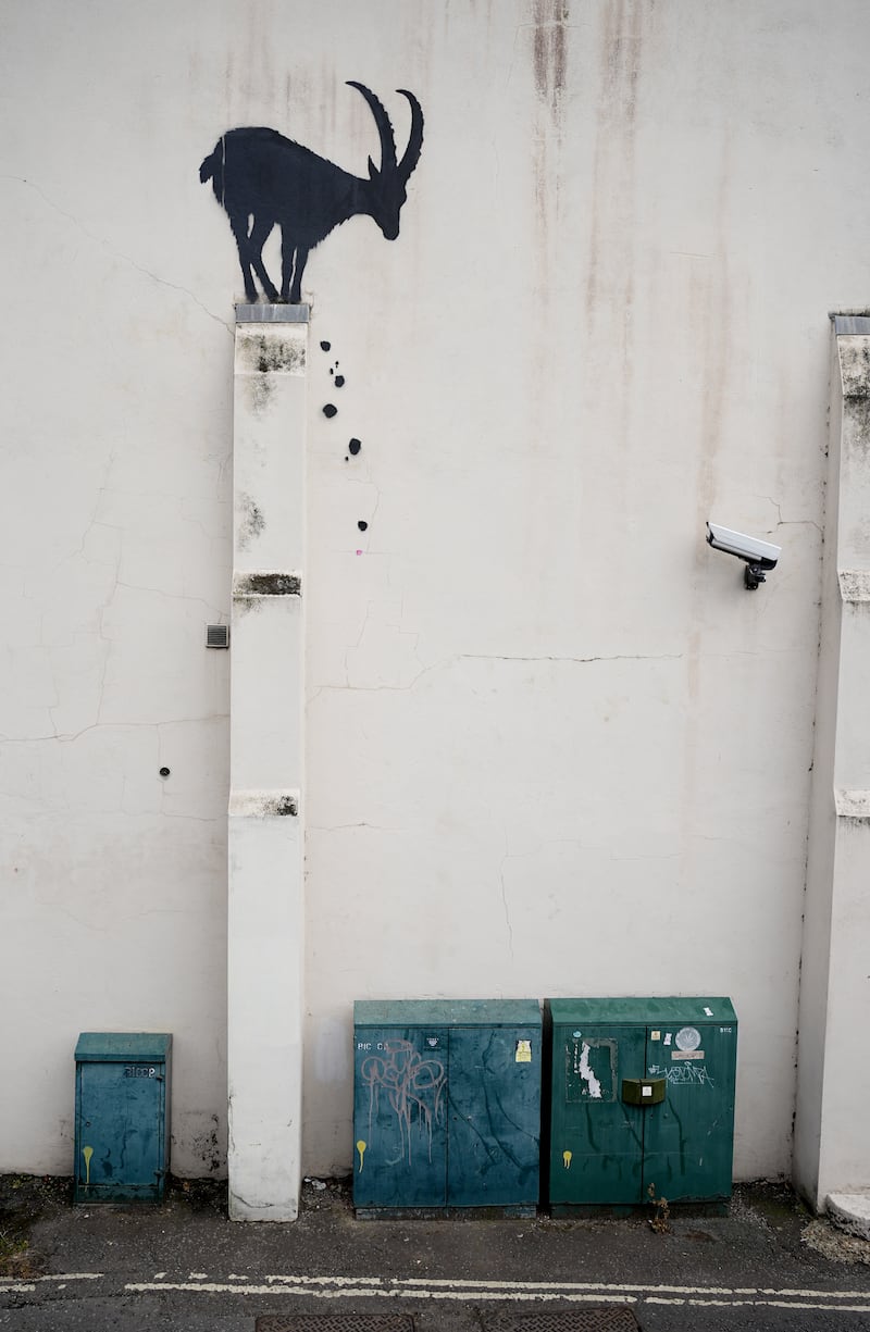 The work comes after Banksy’s recent tree mural in the capital