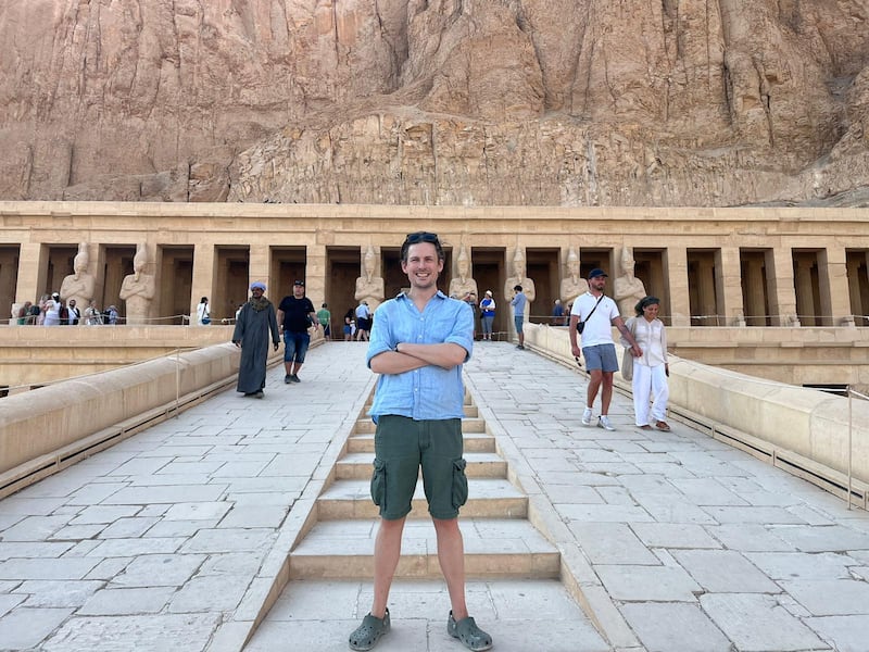 David at the Temple of Deir el-Bahari