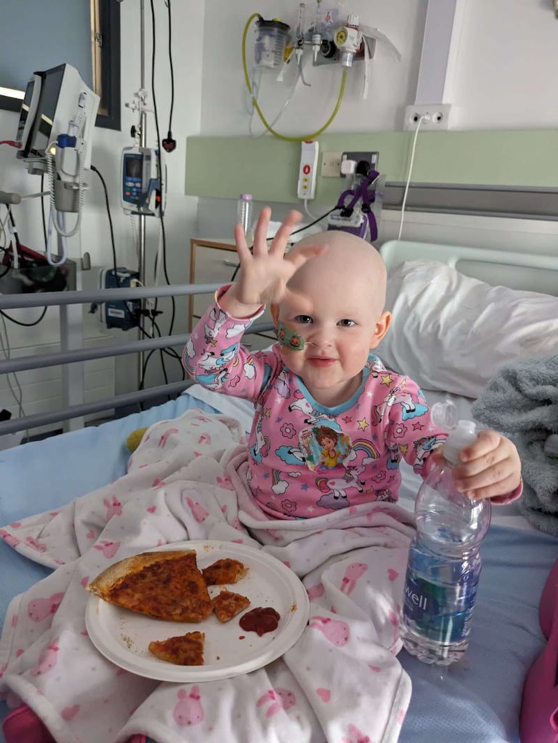 3-year-old Aria Stevenson received 5 blood transfusions and 6 platelet transfusions last Christmas, meaning up to 11 donors have helped her fight Accute Lymphoblastic Leukaemia, a blood cancer