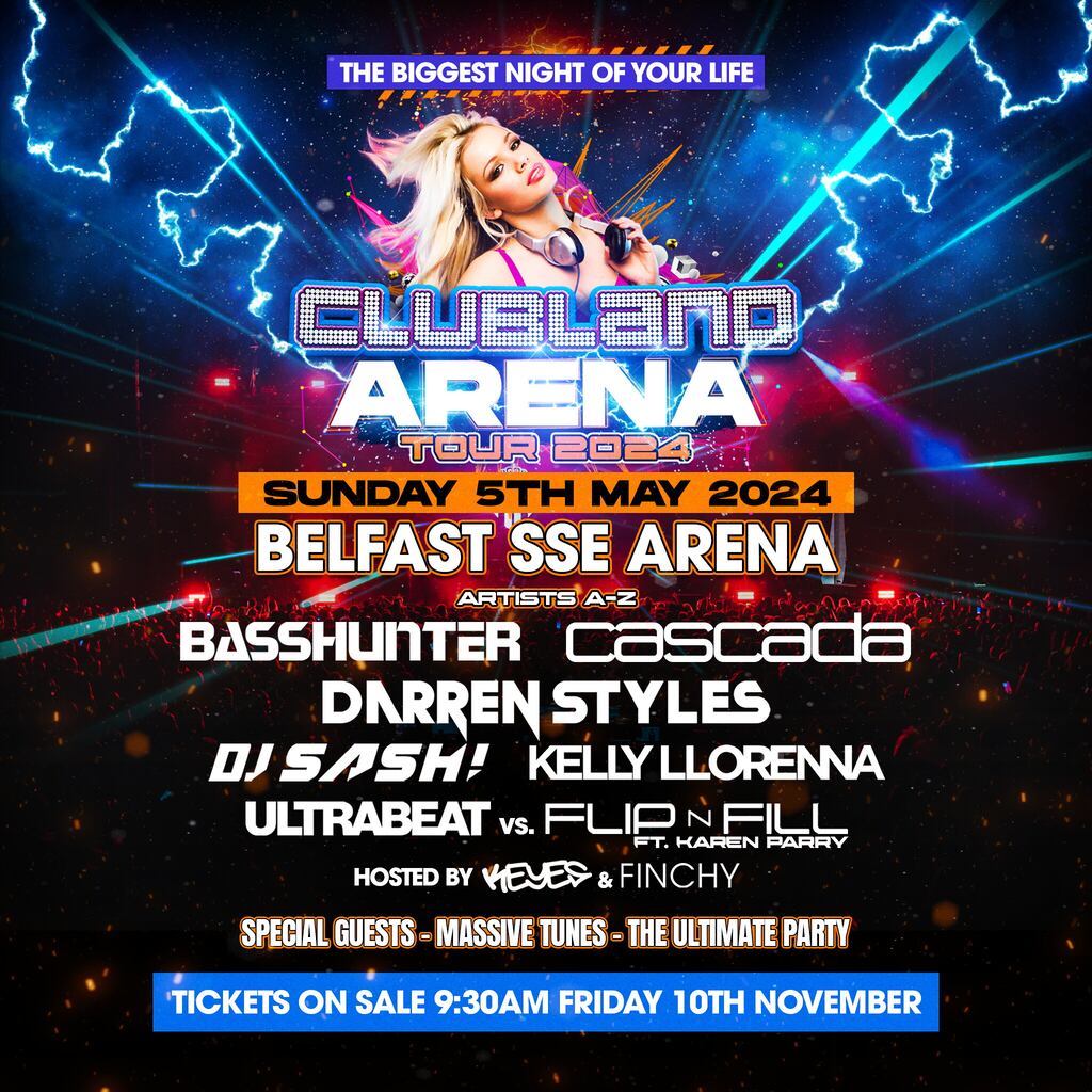 Clubland dance music event set for Belfast debut – The Irish News