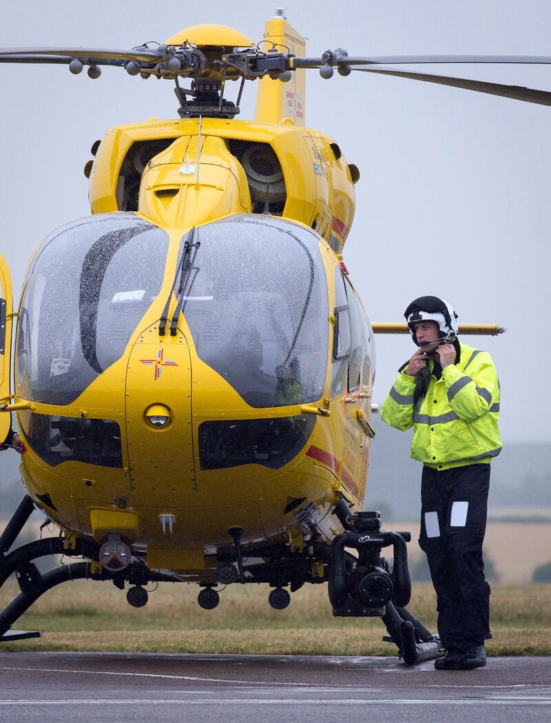 William responded to call-outs with the East Anglian Air Ambulance for two years