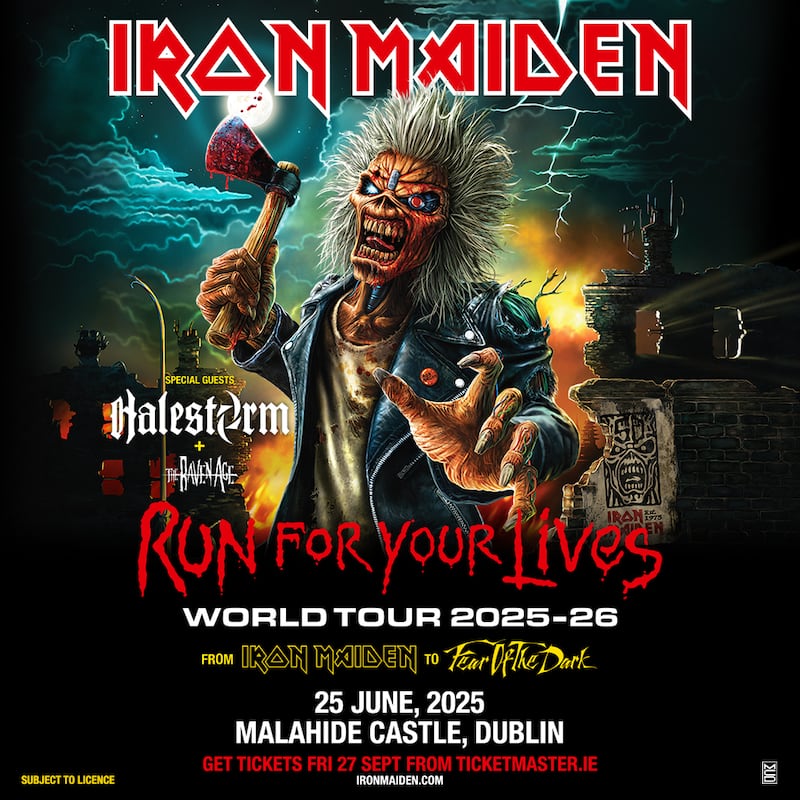 Run For Your Lives World Tour 2025-26 poster featuring Dublin date