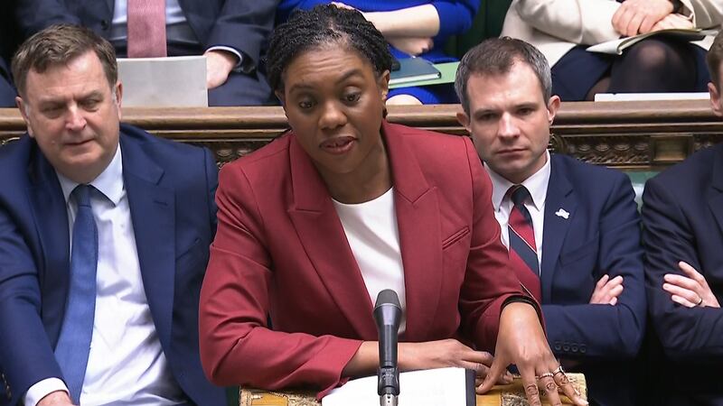 Conservative Party leader Kemi Badenoch challenged Prime Minister Sir Keir Starmer over the Chagos deal