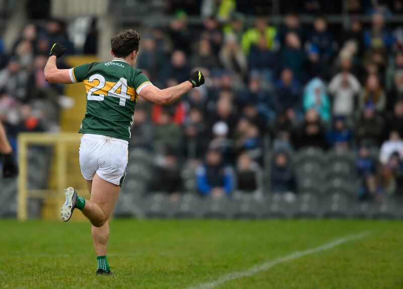 Kerry’s David Clifford celebrates during their game in Clones.