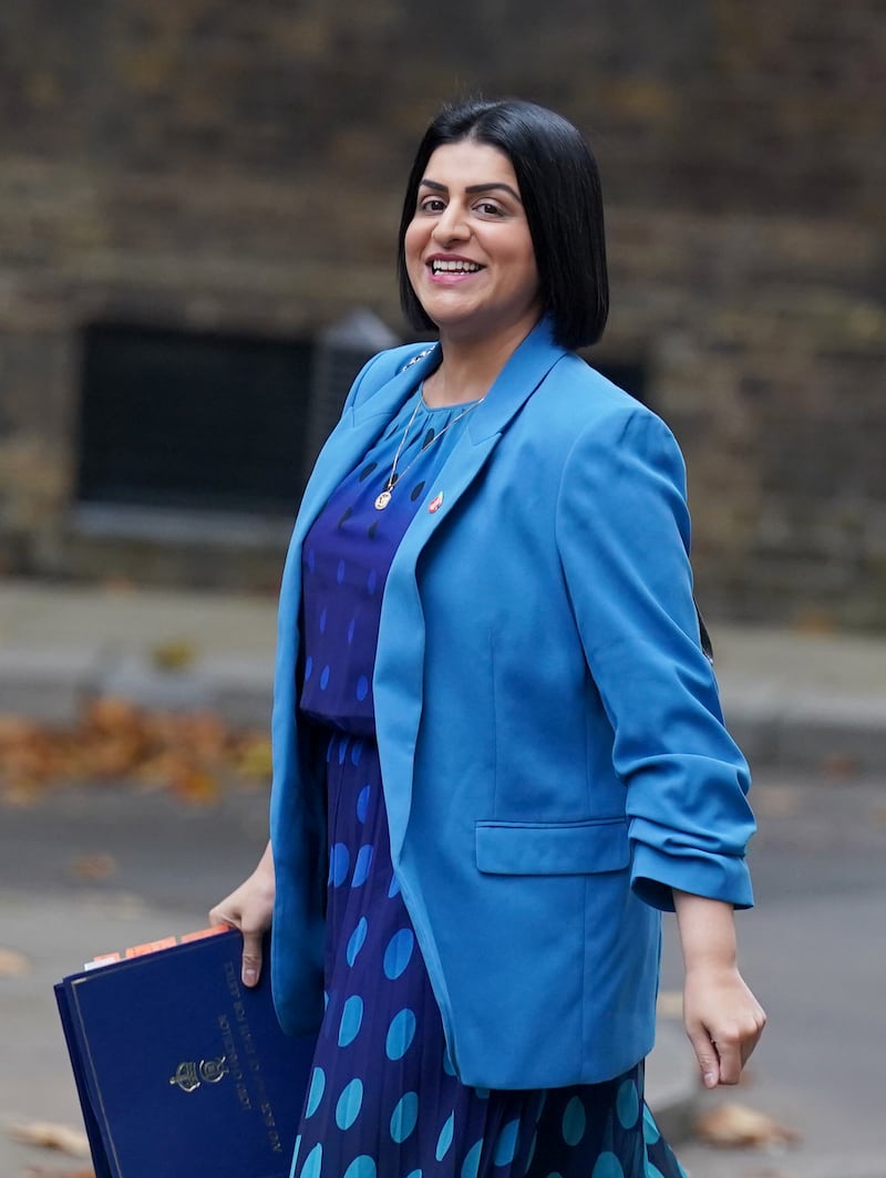 Justice Secretary Shabana Mahmood arrives in Downing Street, London, for a cabinet meeting on Tuesday