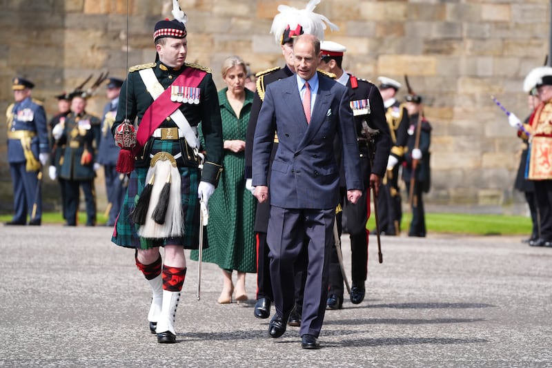 The Duke of Edinburgh during the Ceremony of the Keys