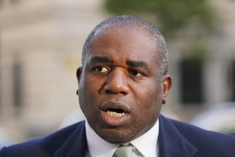 Shadow foreign secretary David Lammy said the Government should suspend arms sales to Israel if it had received advice weapons could be used to breach international law